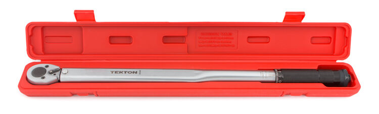1/2 Inch Drive Click Torque Wrench 25-250 Ft./lb. - New From Tekton