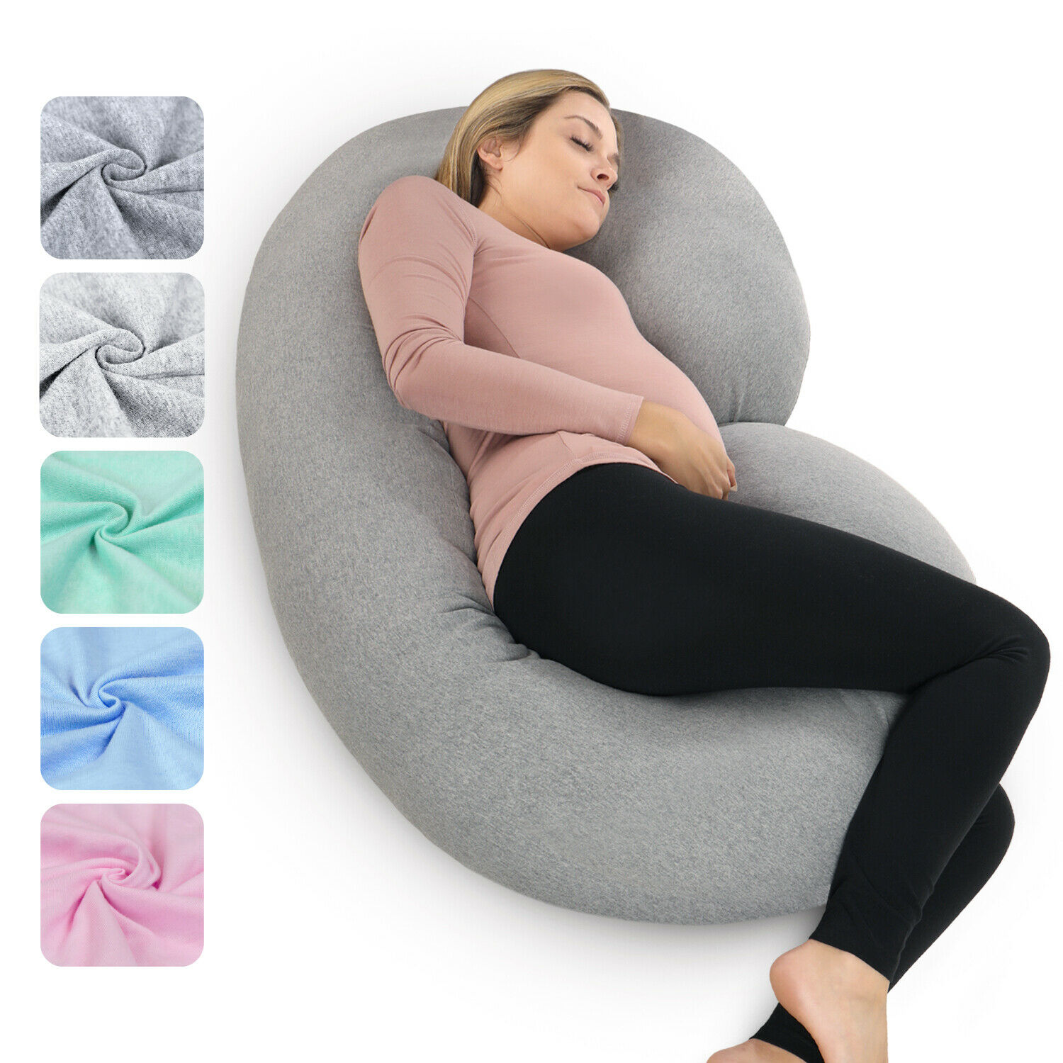 Pharmedoc C-shape Full Body Pregnancy Pillow